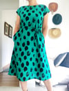 Ready Made Stamped A-line Midi Dress with free postage 