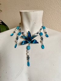 Image 3 of 🌀Aquamarine🌀Cymbidium Orchid Necklace 