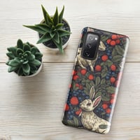 Image 10 of Boho Nature Cottagecore Inspired White Rabbits Among Berries Tough case for Samsung®