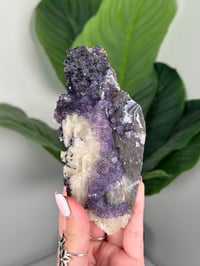 Image 1 of QR CODE PURPLE CUBIC FLUORITE -GUIZHOU CHINA- E
