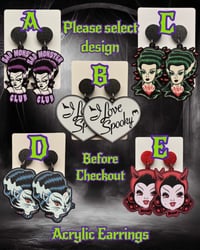 Image 1 of Select Acrylic Earrings