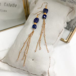 Image of BOUCLES D'OREILLES LILAS