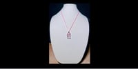 Image 2 of Hydrangea Silver Square Pendant