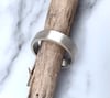 Chunky Matt Handmade Sterling Silver Wedding Ring 