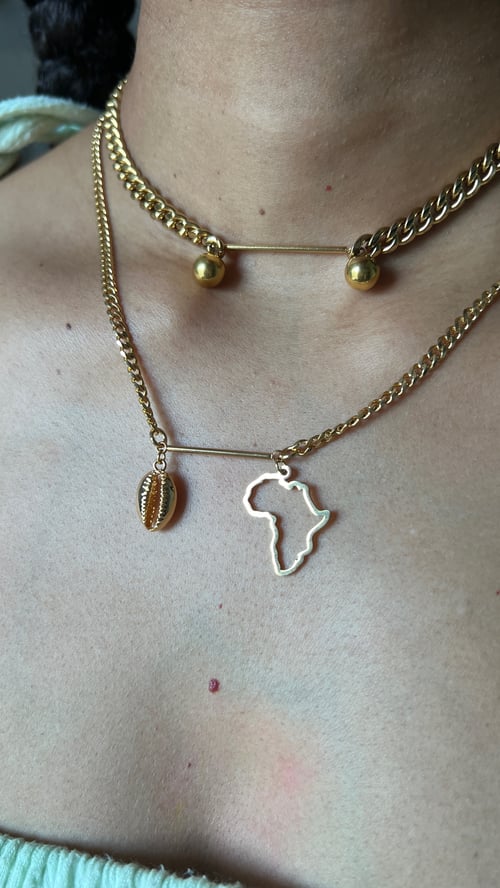 Image of BAL • Double Charm Bar Necklace
