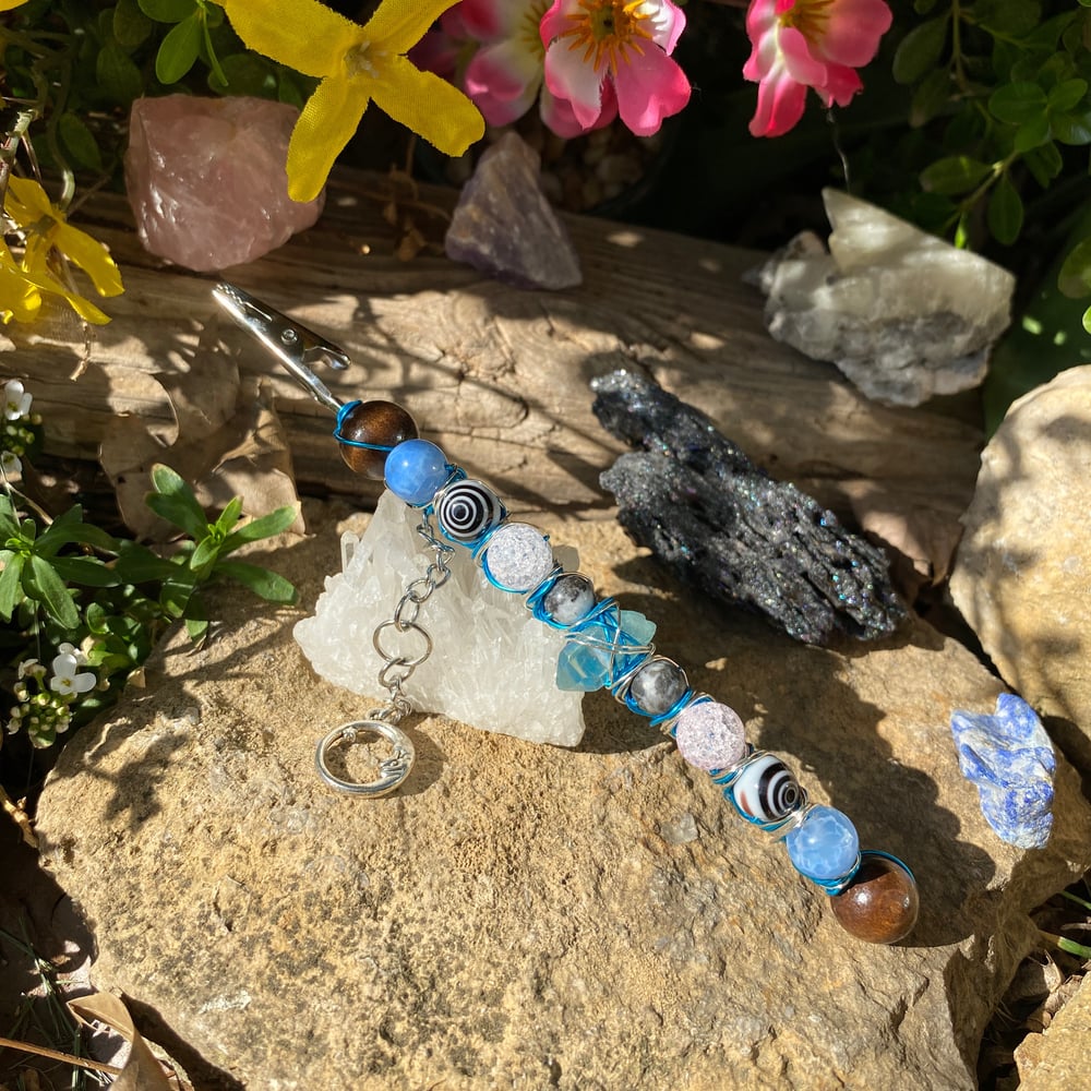 Image of crystal moon roach clip