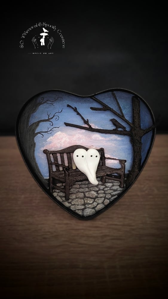 Image of (FREE U.S. SHIPPING) "Twilight Love" Ghost Wall Hanging