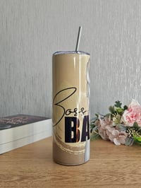 Image 2 of Boss Babe 20oz Gold Tumbler
