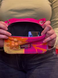Image 2 of Neon Floral Wide Pouch