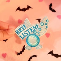 Image 2 of 3 Inch Listen - embroidered patch