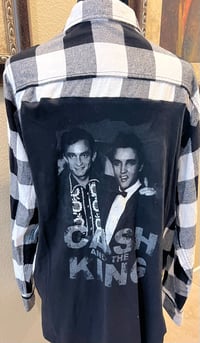 Vintage Black/White Flannel Shirt Cash and the King