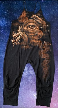Image 1 of “MOON MAGIC” CUSTOM BLEACH PAINTED BAGGY JUMPER MEDIUM