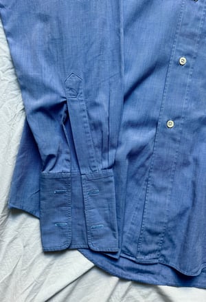 Hermès Blue Shirt with Contrasting Collar - Size M