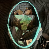 Image 3 of Mini Cyan Moth backpack