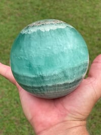 Image 6 of Green Fluorite Sphere #1171