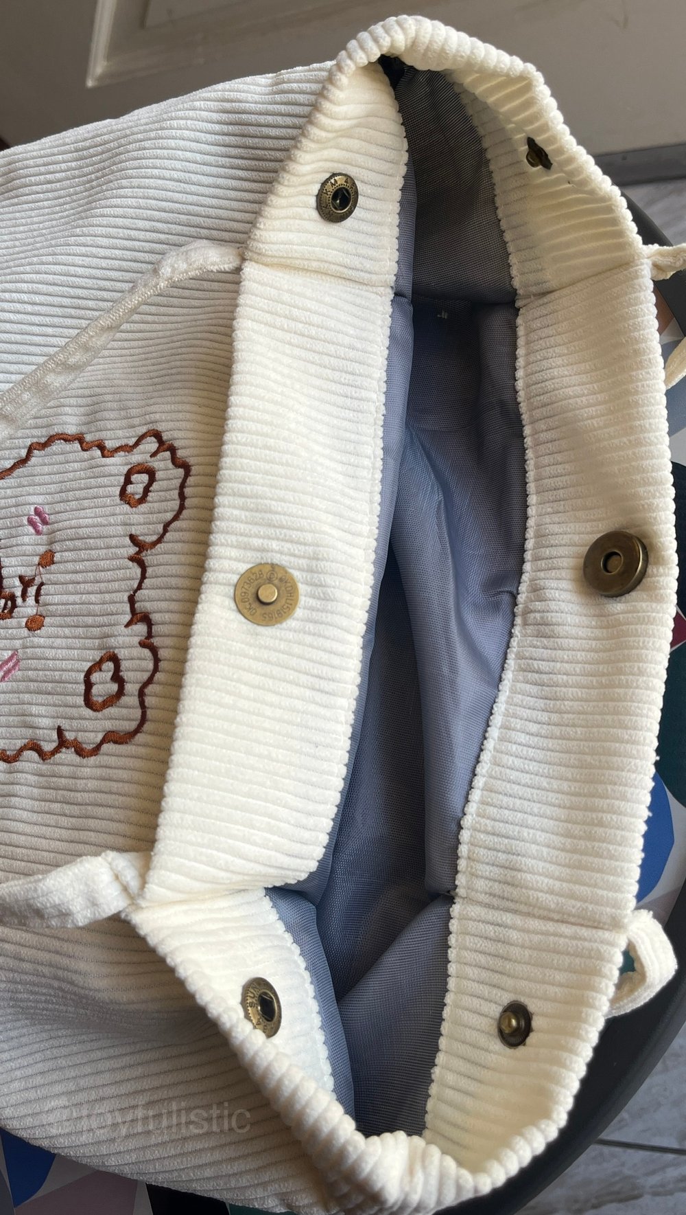 Image of Cream Boba Bear Tote