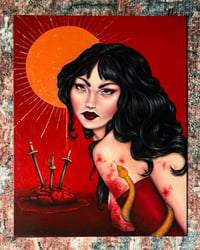 “What’d You do That For?” Original oil painting