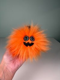 Image 4 of Weighted Mini Fluffy Jack-o’-Lanterns