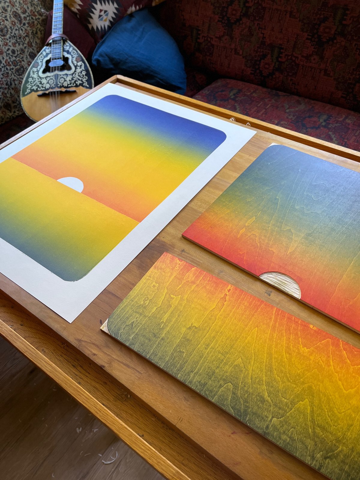 クリストファー・イーガン、【Lanai Sunset】、希少な額装用画集より クリストファー・イーガン、【Lanai Sunset】、希少な額装用画集より