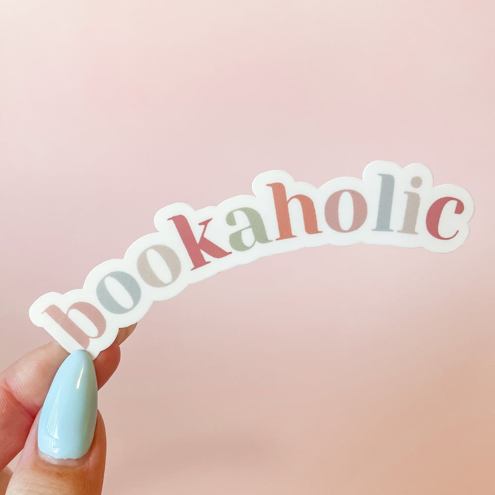 Image of Bookaholic Rainbow Sticker