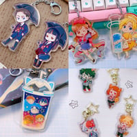 Image 1 of Assorted Fandom Acrylic Keychains