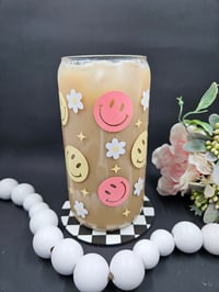 Image 1 of Smiley Daisy Libbey Glass Cup