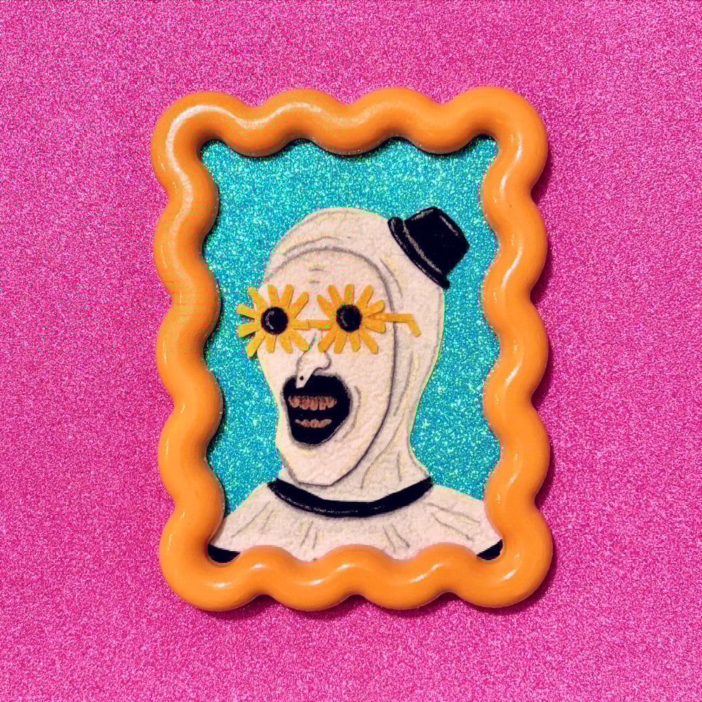 Image of Art the Clown Felt Art Piece