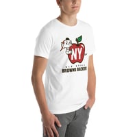 Image 2 of Unisex T-Shirt, Apple (White)
