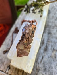 Image 1 of Electroformed Elestial Amethyst necklace