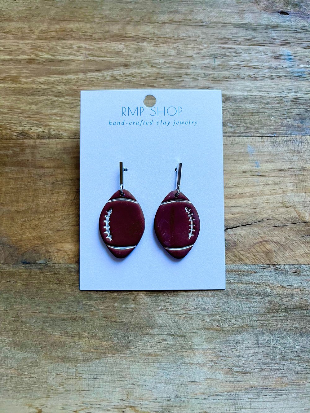 Image of Football Earrings