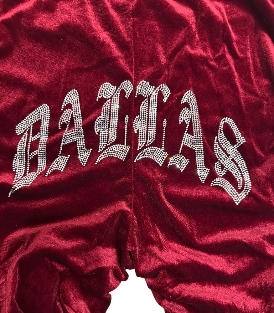 Image of DALLAS VELOUR SET (WINE)