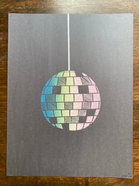 Image 1 of 'Disco Ball Soul' blockprint