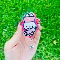 Image 3 of Nurse Miffy Bunny Badge Reel