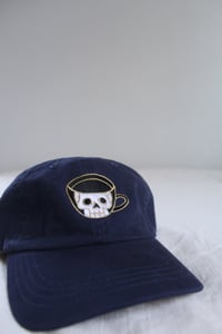 Image 2 of Coffee Cup Skull 5-Panel Camp Hat