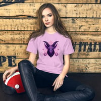 Image 7 of Purple and Pink Goat Baphomet Unisex t-shirt