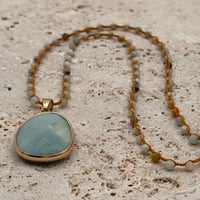 Image 1 of Amazonite Stone Necklace (Large)