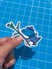 Image 1 of Blue Scarf Goblin Sticker