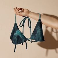 Image 1 of Viridian Recycled String Bikini Top