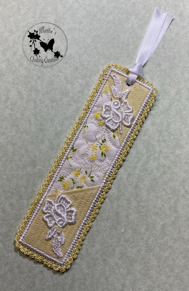 Image of Vintage Heirloom Keepsake Bookmark- Yellow