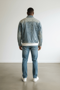 Image 4 of Blouson Biker Blue