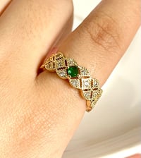 Image 1 of Green Crystal Ring