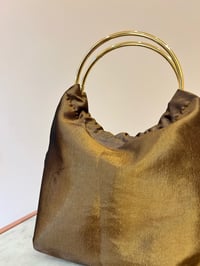 Image 3 of Bolso Carina (Tafetán) - Oro viejo 