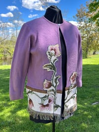 Image 3 of Small Purple Pendleton Cardigan