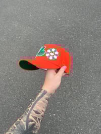 Image 5 of  GREEN BRIM ORANGE MONTREAL EXPOS CUSTOM FITTED  CAP
