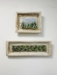 Image 2 of Framed Embroidered Meadow 