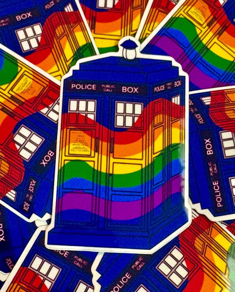Image of 6 Color Pride Tardis
