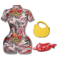 Image 2 of Blush Dynasty Mesh Romper