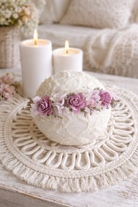 Image 2 of mini halo flowers vieux rose