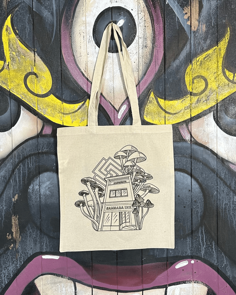 Image of Samsara Mushroom Print Tote Bag
