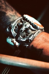 Image 2 of #8 Turquoise Cowboy Cuff